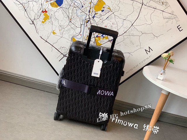 Dior x Rimowa驚豔聯名系列行李箱 RIMOWA限量版行李箱 日默瓦四輪拉杆箱 gdx1224